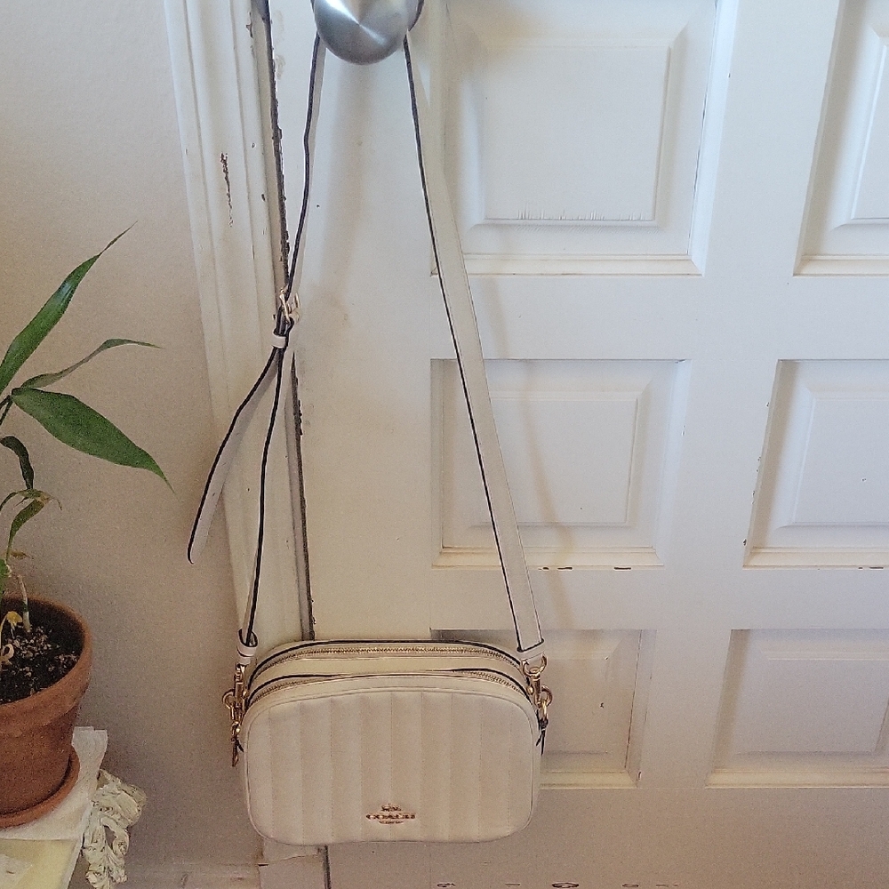 Coach Ivory Quilted Crossbody Bag - Picture 4 of 9